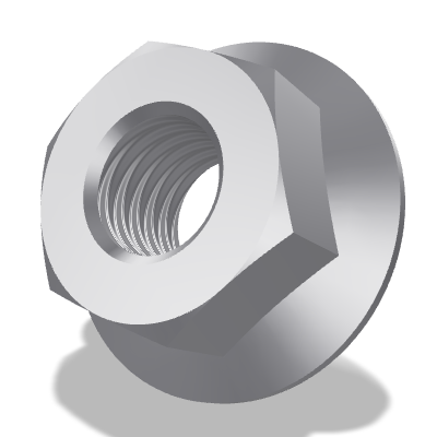 Hexagon Flange Nut ISO 4161 — 5 — 8 — None (as processed)