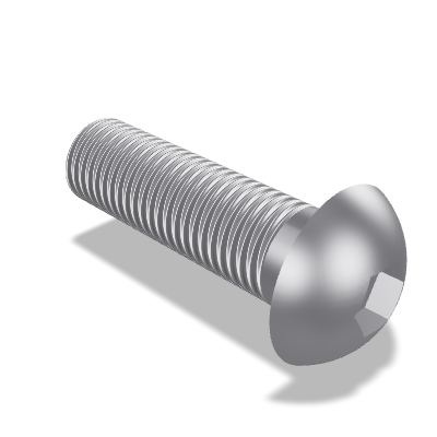 Button Head Socket Screw ISO 7380-1 — M16×55 — 8.8 — Steel — None (as processed)