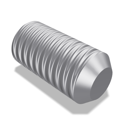 Hexagon Socket Set Screw ISO 4026 — M4×8 — 45H — Steel — None (as processed)