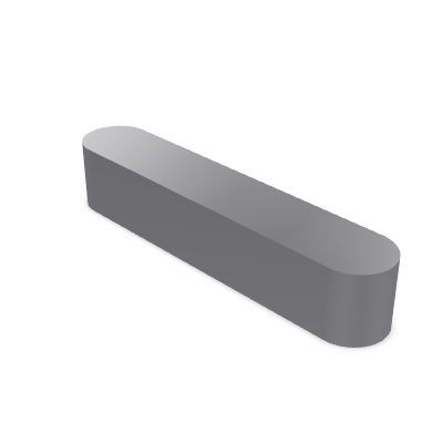 Parallel Key DIN 6885-1 Form A — 6 x 6×32