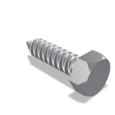Cone End Hexagon Head Tapping Screw ISO 1479 — ST4.8×19 — St — Steel — None (as processed)