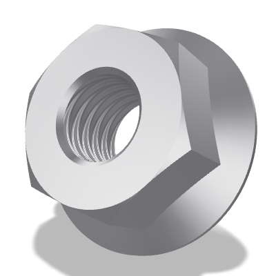 Hexagon Flange Nut ISO 4161 — 6 — 8 — None (as processed)