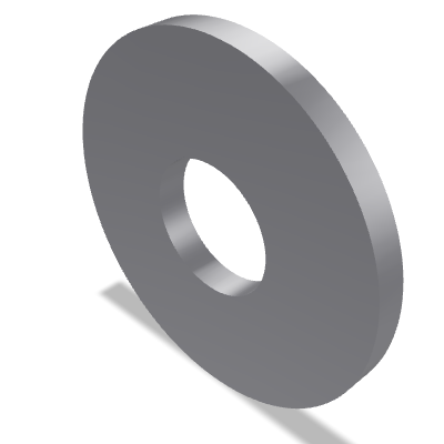Large Series Plain Washer Grade C ISO 7093-2 — 10 — None (as processed)