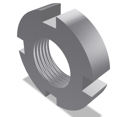 Bearing Locknut DIN 981 — KM 0 — Stainless steel A2