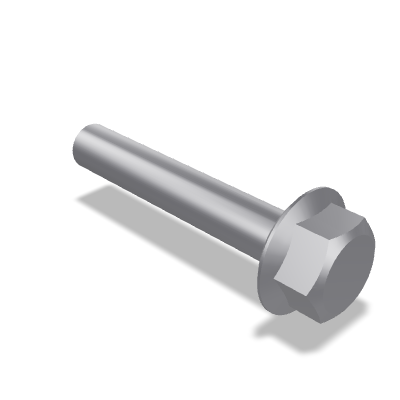 Hexagon Flange Bolt DIN 6921 — M6×35 — 8.8 — Steel — None (as processed)