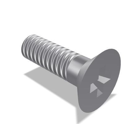 Flat End Phillips Countersunk Head Tapping Screw ISO 7050 — ST9.5×32