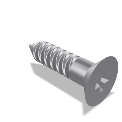 Cone End Phillips Countersunk Head Tapping Screw ISO 7050 — ST2.2×9.5