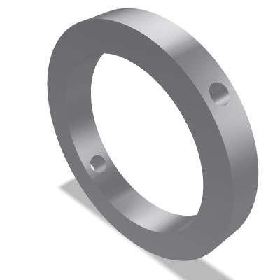 Pinned Shaft Collar DIN 705 — 150 — 110-175 HV — Free-cutting steel