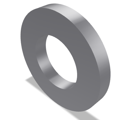 Plain Washer ISO 7089 — 6 — 200 HV — Steel — None (as processed)