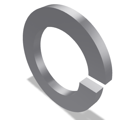 Helical Spring Lock Washer DIN 127A — 56 — None (as processed)