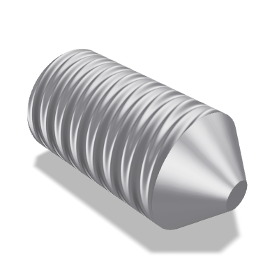 Hexagon Socket Set Screw ISO 4027 — M2×4 — 45H — Steel — None (as processed)