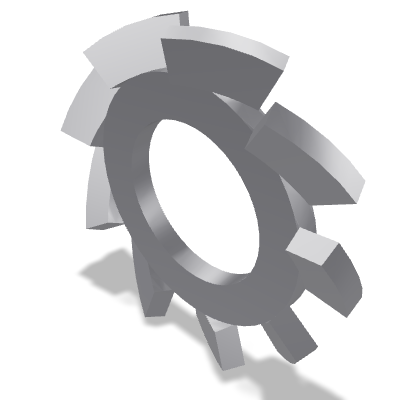 Serrated Lock Washer DIN 6798A — M2