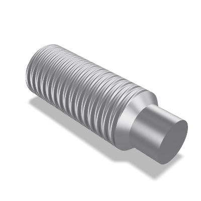 Hexagon Socket Set Screw ISO 4028 — M12×35 — 45H — Steel — None (as processed)