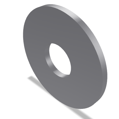 Large Series Plain Washer ISO 7093-1 — 16 — 200 HV — Steel — None (as processed)