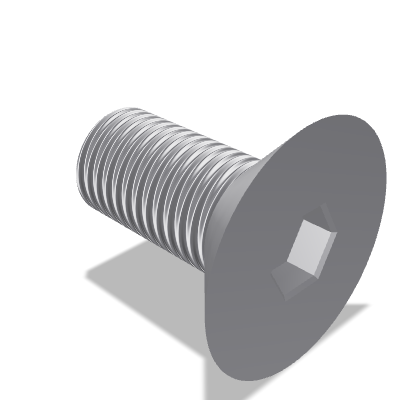 Hexagon Socket Countersunk Head Screw ISO 10642 — M16×35 — 12.9 — Steel — None (as processed)