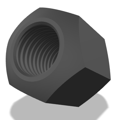 Hexagon Nut with Spherical Seat DIN 6330 — M24 — 10 — Steel — Black oxide