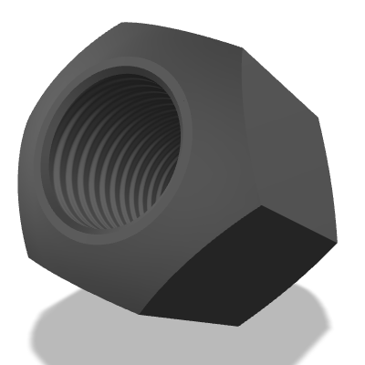 Hexagon Nut with Spherical Seat DIN 6330 — M36 — 10 — Steel — Black oxide