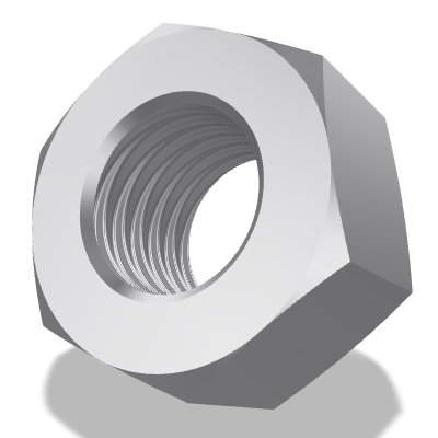 Hex Nut ISO 4032 — M12 — 8 — Steel — None (as processed)