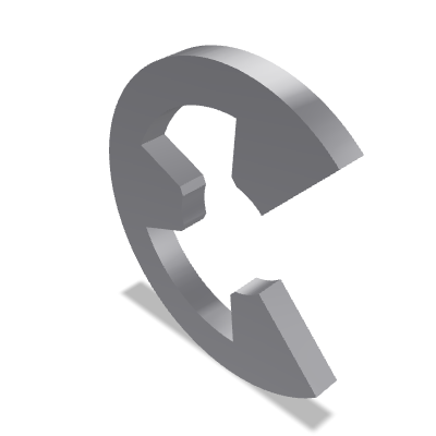 Retaining Washer DIN 6799 — 0.8 — Spring steel