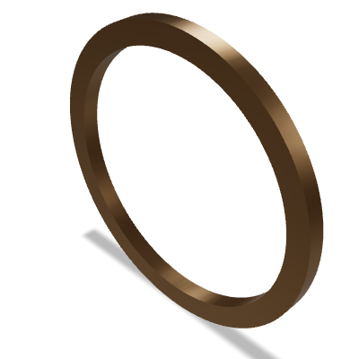 Sealing Ring DIN 7603 — 30x36 — max 45 HB — Copper (metallic gasket)
