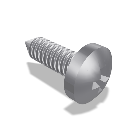 Cone End Pozidriv Pan Head Tapping Screw ISO 7049 — ST9.5×32
