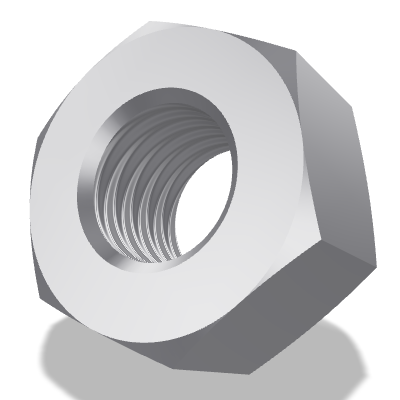 Hex Nut ISO 4032 — M5 — 8 — Steel — None (as processed)