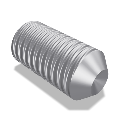 Hexagon Socket Set Screw ISO 4029 — M5×10 — 45H — Steel — None (as processed)