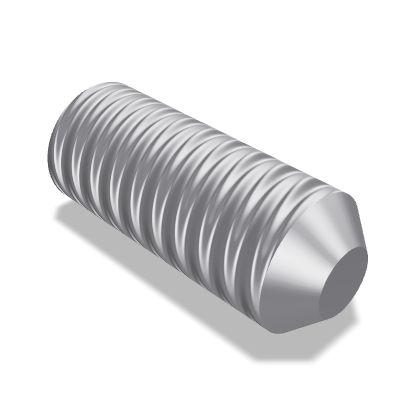 Hexagon Socket Set Screw ISO 4026 — M1.6×4 — 45H — Steel — None (as processed)
