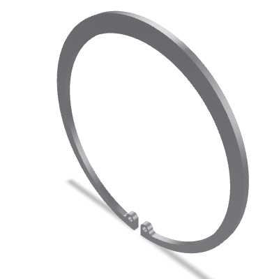 Internal Retaining Ring DIN 472 — 140 — None (as processed)