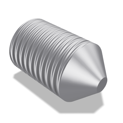 Hexagon Socket Set Screw ISO 4027 — M24×40 — 45H — Steel — None (as processed)