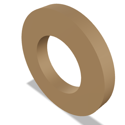 Sealing Ring DIN 7603 — 4x8 — Vulcanized fibre