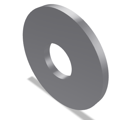 Large Series Plain Washer ISO 7093-1 — 36 — 200 HV — Steel — None (as processed)