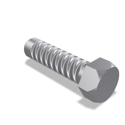 Rounded End Hexagon Head Tapping Screw ISO 1479 — ST5.5×22 — St — Steel — None (as processed)