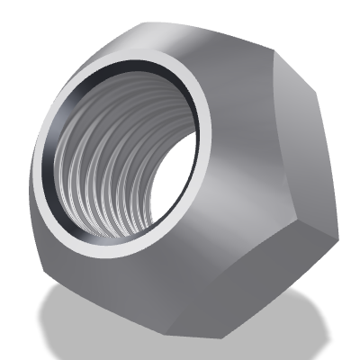 Prevailing Torque Hex Nut ISO 7042 — 12 — 5 — Steel — None (as processed)