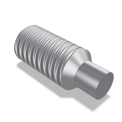 Hexagon Socket Set Screw ISO 4028 — M4×10 — 45H — Steel — None (as processed)