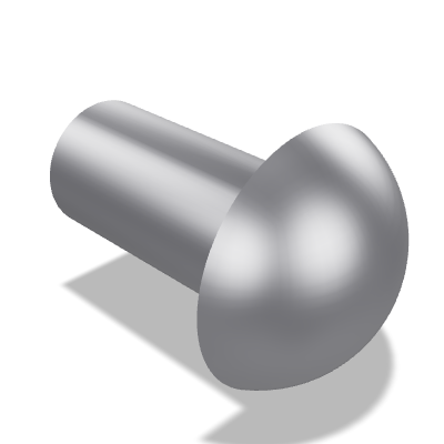 Round Head Rivet DIN 660 — 1×2 — Stainless steel X3CrNiCu18-9-4