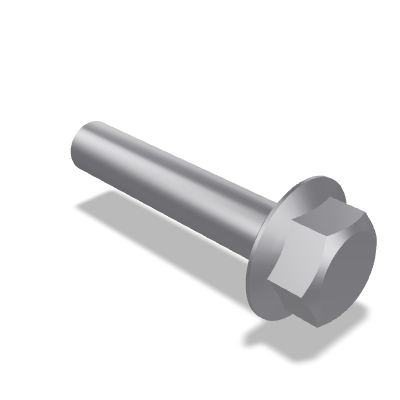 Hexagon Flange Bolt DIN 6921 — M5×25 — 8.8 — Steel — None (as processed)