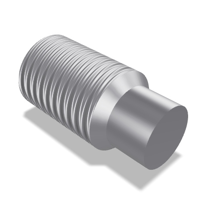 Hexagon Socket Set Screw ISO 4028 — M20×40 — 45H — Steel — None (as processed)