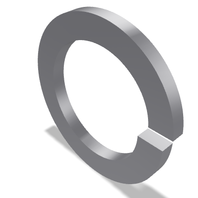 Helical Spring Lock Washer DIN 127B — 68 — None (as processed)
