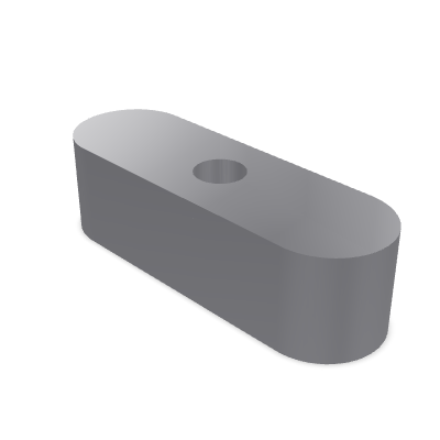 Parallel Key with Retaining Screw Bore DIN 6885-1 Form C — 8 x 7×25