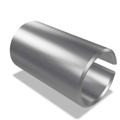 Slotted Spring Pin ISO 13337 — 2×4 — St — Carbon spring steel C min 0.65% — Zinc plated