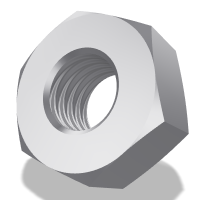 Hex Nut ISO 4032 — M6 — 8 — Steel — None (as processed)