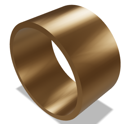 Wrapped Plain Bush ISO 3547 — 25 x 28 x 15 — CuSn8P