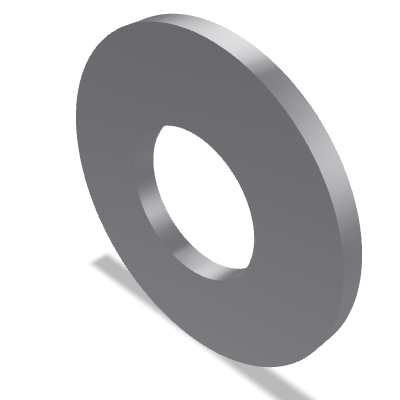 Plain Washer ISO 7089 — 3 — 200 HV — Steel — None (as processed)
