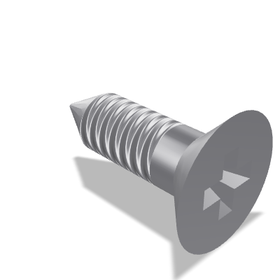 Cone End Phillips Countersunk Head Tapping Screw ISO 7050 — ST9.5×32