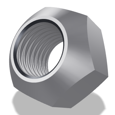 Prevailing Torque Hex Nut ISO 7042 — 16 — 5 — Steel — None (as processed)