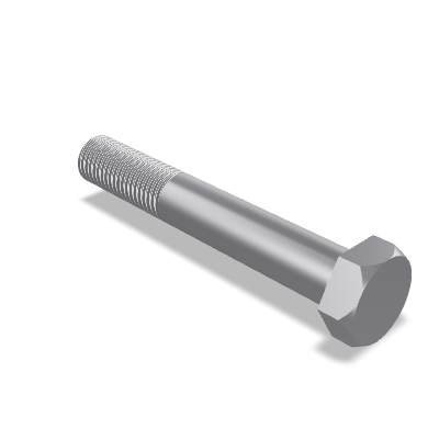 Hex Head Bolt ISO 4014 — M14×90 — 4.8 — Steel — None (as processed)