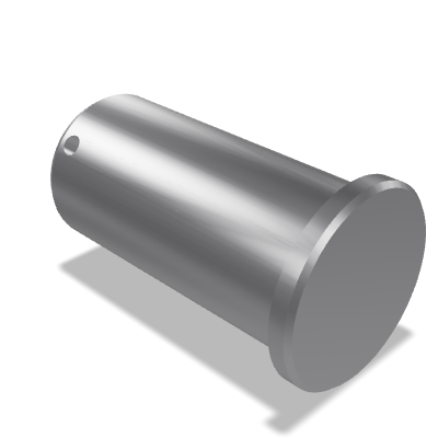 Type B Clevis Pin with Head ISO 2341 — 100×200 — Zinc plated and chromated