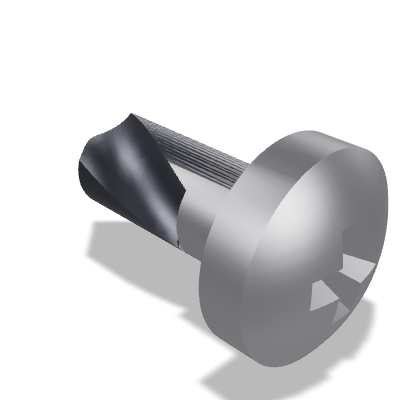 Pan Head Drilling Screw ISO 15481 — ST4.8×13 — None (as processed)
