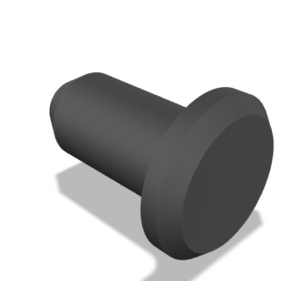 Type A Clevis Pin with Head ISO 2341 — 3×6 — Black oxide